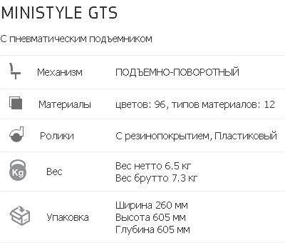 Кресло MINISTYLE GTS WHITE P AB-05 5804370 фото