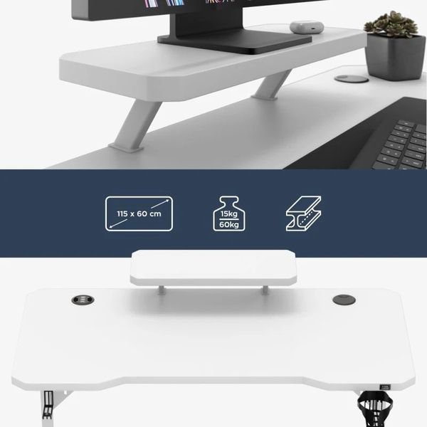 Gaming Desk LEADER 5.1 WHITE 6813282102 фото
