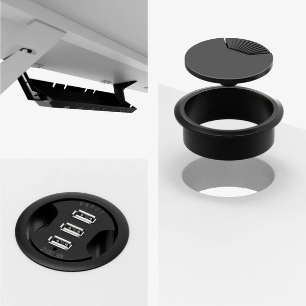 Gaming Desk LEADER 5.1 WHITE 6813282102 фото