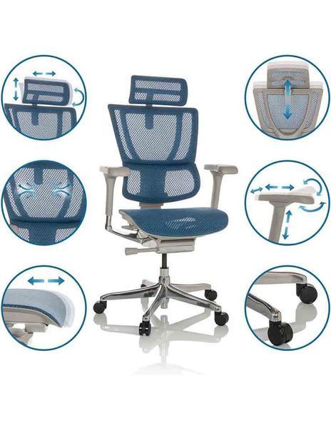 Fotoliu MIRUS-IOO 2 grey/cobalt 674220715 фото