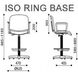 Кресло ISO GTP RING BASE PM64 STOPKI C-11 6688155 фото 2