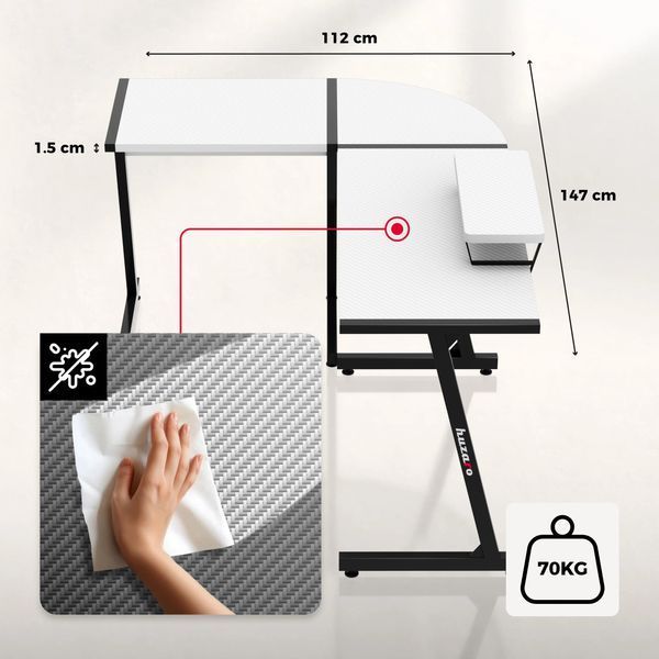 Gaming Desk HERO 6.0 WHITE 68132842 фото